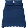 Dreamzie - Completo Lenzuola Matrimoniali 160x200 cm - Microfibra | Blu Scuro · Biancheria da Letto · 4 Pezzi · Lenzuolo con Angoli 160x200 · Lenzuolo Sopra 240x280 · 2 Federe 65x65 · OEKO-TEX