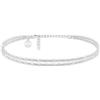 GD GOOD.designs Cavigliere da donna | Cavigliera a più fili in acciaio inox placcato oro 18K, oro rosa o oro bianco - Impermeabile e regolabile (22-27 cm)