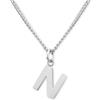 GD GOOD.designs EST. 2015 Catena con lettere in argento - collara da donna delicata sulla pelle (ciondolo A-Z) I Collana di lettere in argento
