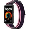 DHWGang Nylon Cinturino di Ricambio Compatibile con Huawei Band 10/9 / 8 Smartwatch, Leggero, Morbido, Confortevole, Impermeabile, Traspirante, Sport, Accessori per Orologi, Uomini e Donne