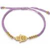 EUEAVAN Bracciale Hamsa Mano di Fatima Bracciale di coppia regolabile con perline Cabala Mano di Fatima Amuleto Gioielli fatti a mano intrecciati Corda fortunata Bracciale di corda rossa