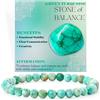 Bivei signora braccialetto perline 6mm semiprezioso cristallo naturale elastico elastico cristallo accessori regalo di yoga