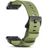 DHWGang Cinturino in Nylon Compatibile con Fenix 8 47 mm/7Pro/7/6Pro/6/5/5Plus, Bracciale Morbido, Confortevole, Impermeabile, Traspirante, Resistente, QuickFit 22 mm per Forerunner 970/965/955/945