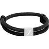 Esmoly Bracciale Uomo Iniziale Braccialetto Impermeabile Regalo Uomo Ragazzo | Bracciale Personalizzato Corda Intrecciata a Mano Sportivo Surfer Regolabile