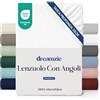 Dreamzie - Lenzuolo con Angoli Una Piazza e Mezza 120x200cm - Alto 35cm | Bianco Sporco · Microfibra Ultra Morbida · OEKO-TEX · Per Materassi Spessi · Lenzuola Una Piazza e Mezza · Elasticizzato