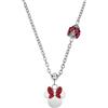 Disney Collana Minnie, Acciaio Inossidabile con Coccinella per Bambini e Bambine, Lunghezza 40+5 cm