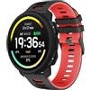 MELEJIA 22mm Cinturino in Silicone Compatibile con Suunto Vertical 2/Vertical/Race 2/Ocean/9 Peak Pro/9 Peak, 22mm Ricambio Cinturino, Morbido Impermeabile, Regolabile Sportiva Cinturini