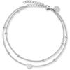 GD GOOD.designs Cavigliera cuore da donna - Impermeabile I Cavigliera a più file - Regolabile I Gioielli in acciaio inossidabile filigranato in oro, argento o oro rosa
