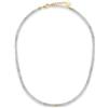 GD GOOD.designs Gemma Collana Donna Pietre Naturali perline sfaccettate 4mm | Catena acciaio inox placcata oro 18K regolabile (40-45 cm) | Girocollo boho impermeabile