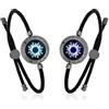 TOTWOO Bracciali Smart Bluetooth per Coppie a Distanza | Connessione Bluetooth 1:1 tramite App. Luce e vibrazione al tocco. Regalo romantico a distanza. Serie Sole & Luna