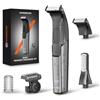 MAXGROOM Rasoio Elettrico Corpo Uomo a Umido e Secco (Nero) (Grigio)