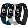 Ainiv 2-20 Pezzi Cinturino Compatibile con Xiaomi Mi Band 7/6/5/4/3 | Regolabile Cinturino Sportivo, Cinturino Ricambio Compatibile con Xiaomi Mi Band