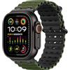MoKo Cinturino Ocean Compatibile con Apple Watch 42/44/45/46/49mm | Per iWatch Ultra 4/3/2/1, S12/11/10/9/8/7/6/5/4,SE3/2/1, Cinturino Sportivo in Silicone, Connettore in Metallo