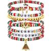 Emibele Braccialetto Donna, Bracciali per Donna, Bracciale con Perline, Braccialetto Coloratp, Braccialetto Elegante, Braccialetto Estivo per Spiaggia Regalo di San Valentino