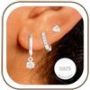 Rajputana Orecchini Pendenti Donna Argento Set Orecchini Cerchio Oro Regalo | Orecchini Donna Argento Orecchini Pendenti Anallergici Donna Sterling Silver Stud Hoops Earrings for Women Gioielli Regali