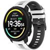 MELEJIA 22mm Cinturino in Silicone Compatibile con Suunto Vertical 2/Vertical/Race 2/Ocean/9 Peak Pro/9 Peak, 22mm Ricambio Cinturino, Morbido Impermeabile, Regolabile Sportiva Cinturini