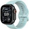 MoKo Cinturino Sportivo Compatibile con Apple Watch Ultra 3/2/1 49mm, S11/S10 46mm, 9/8/7 45mm, SE3/SE2/SE/6/5/4 44mm, 3/2/1 42mm, Cinturino di Ricambio in Silicone Traspirante per Uomo Donna