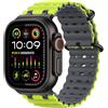 MoKo Cinturino Ocean Compatibile con Apple Watch 42/44/45/46/49mm | Per iWatch Ultra 4/3/2/1, S12/11/10/9/8/7/6/5/4,SE3/2/1, Cinturino Sportivo in Silicone, Connettore in Metallo