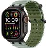 MoKo Cinturino Ocean Compatibile con Apple Watch 42/44/45/46/49mm | Per iWatch Ultra 4/3/2/1, S12/11/10/9/8/7/6/5/4,SE3/2/1, Cinturino Sportivo in Silicone, Connettore in Metallo