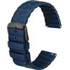 Anbeer Cinturini Orologio in Pelle a Sgancio Rapido 18mm 20mm 22mm, Cinturini per Orologi in Pelle a Grana Superiore Cinturino di Ricambio per Uomini Donne