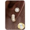HANLI 2 Paia Orecchini Uomo Cerchio Diamante Argento 925 e Zirconi Cubici Anallergici Leggeri Trendy Gioielli di Moda per le Uomo