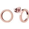 GD GOOD.designs Orecchini da donna - orecchini a cerchio, set di orecchini rotondi I Gioielli per orecchie in oro - oro rosa - argento I Confezione regalo inclusa