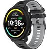 MELEJIA 22mm Cinturino in Silicone Compatibile con Suunto Vertical 2/Vertical/Race 2/Ocean/9 Peak Pro/9 Peak, 22mm Ricambio Cinturino, Morbido Impermeabile, Regolabile Sportiva Cinturini