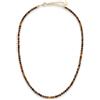 GD GOOD.designs Gemma Collana Donna Pietre Naturali perline sfaccettate 4mm | Catena acciaio inox placcata oro 18K regolabile (40-45 cm) | Girocollo boho impermeabile