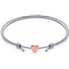 GD GOOD.designs Cavigliere da donna con cuore | Cavigliera impermeabile - Regolabile (20-30 cm) | Cuori in acciaio inox in oro 18K, oro rosa e argento