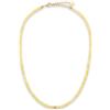 GD GOOD.designs Gemma Collana Donna Pietre Naturali perline sfaccettate 4mm | Catena acciaio inox placcata oro 18K regolabile (40-45 cm) | Girocollo boho impermeabile