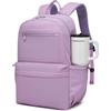 KONO Zaino Scuola Adolescenti Leggero Porta PC 15,6 Pollici Unisex Viola | Grande Capacità con Tasche Multiple, Zaino Funzionale dal Design Moderno e Stile Giovanile per Studenti, Scuola e Università