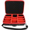 Powarobor Powarbor Valigetta Compatibile con Milwaukee Einhel_l_18V 12V batteria e caricabatteria, scatola di trasporto per batteria 18 V 12V 2Ah 3Ah,4Ah, 5,2 Ah, 6Ah(solo caso)