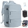 SZLX Zaino Ryanair 40x30x20 Sottovuoto con pompa Zaino da Viaggio 40x30x20 Ryanair Wizzair Bagaglio a Mano 40x20x25 Donna da impermeabile Zaino Casual Laptop da 14 Pollici con Scomparto per Scarpe
