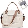 SEAFEW Borsone da Viaggio Bagaglio a Mano 40x30x20 Ryanair Borsa da Viaggio | Borsa da Cabina Ryanair Borsa Palestra Sportiva con scomparto scarpe Borsa Ospedale Parto per Uomo e Donna,Marrone beige