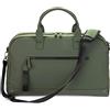 The Friendly Swede Weekender - Borsa da viaggio per uomo e donna, di alta qualità, in poliuretano vegano, 35 l, verde opaco, 35L