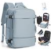 SZLX Zaino Ryanair 40x30x20 Sottovuoto con pompa Zaino da Viaggio 40x30x20 Sottovuoto Bagaglio a Mano Wizzair Donna Borse da Cabina per Easyjet Uomo per Laptop 14 Pollici Impermeabile
