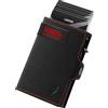 LORZOR® Portafoglio Uomo Slim Pelle, Portacarte Uomo con Protezione RFID & Portamonete, Porta Carte di Credito Pop-up Contenere 10 Carte, Porta Tessere Tascabile