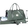 HYC00 Borsone Palestra Donna Uomo Borsa Sportiva con Scomparto Scarpe Borsone da Viaggio Sports Gym Bag Borse da Palestra Piscina Donna Fitness Weekend Duffel Bag Borsa per Ospedale,Verde Militare