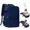 SZLX Zaino Sottovuoto Ryanair 40x30x20 Zaino da Viaggio 40x30x20 Wizzair | Bagaglio a Mano 40x30x20 Donna Uomo Borse da Cabina per Ryanair Easyjet Adatto a PC da 14 Pollici con USB e scomparto scarpe