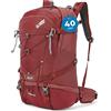 Terra Peak® Zaino da Trekking 40 litri per uomo e donna (FLEX 40 GRANDE) - Zaino da escursionismo, viaggio e montagna da esterno ergonomico e impermeabile - con ventilazione posteriore (traspirante)