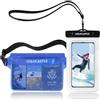 COLOCASTLE Borsa Impermeabile Mare, Custodia Impermeabile Smartphone, Sacca Stagna | Marsupio Subacquea Telefono, Dry Bag, Cintura Regolabile, Touch Screen, Protezione Acqua, Spiaggia, Nuoto, Kayak, Escursioni