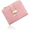 Pomelo Best Portafoglio Donna in Pelle Vegana con Protezione RFID, 8 Scomparti Carte e Finestrino Patente, Portamonete con Cerniera