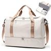 SEAFEW Borsone da Viaggio Extra Grande 50L Bagaglio a Mano Borsa da Viaggio | Weekender Duffle Bag leggero Borsa Palestra Sportiva con scomparto scarpe Borsa Ospedale Parto per Uomo e Donna,Beige Marrone