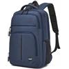 KONO Zaino Porta PC 15,6 Pollici Uomo Donna Business Impermeabile Antifurto con Porta USB, Zaino Laptop da Viaggio per Lavoro Scuola Università - Blu Marino