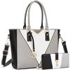Miss Lulu Borsa Tote Donna Elegante, Borsa Tracolla Donna Grande, Borse a Mano Spalla Con Tracolla Regolabile, Impermeabile