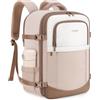 ETRONIK Zaino Ryanair 40x30x20 Sottosella, Zaino da viaggio aereo cabina | Espandibile 24-30L, Bagaglio a mano compatibile Wizz Air, Easyjet, Borsa da viaggio adatta per laptop 15,6 pollici, Cachi