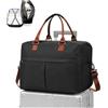 WEPLAN Borsone da Viaggio Donna Borsa Bagaglio a Mano 40x30x20 Ryanair | Borsa da Viaggio con Spazio Espandibile Borsa Parto Ospedale Mamma Borsa da Cabina Weekend Borsone Palestra,D05-Nero Marrone