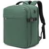 KONO Zaino 40x30x20 Ryanair Bagaglio a Mano 24L, Zaino da Viaggio Aereo | Antifurto Borsa da Cabina, Leggero Impermeabile con Scomparto Laptop 15.6 Pollici, per Uomo Donna Viaggi Weekend, Verde