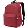 KONO Zaino Scuola Leggero, Zaino Uomo Donna, Zaino Università | Porta PC 15,6 Pollici, Zaino Casual da Viaggio e Lavoro, Tasche Multiple, Grande Capacità, Tinta Unita, Semplice e Classico
