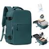 SZLX Zaino Sottovuoto Ryanair 40x30x20 Zaino da Viaggio 40x30x20 Wizzair | Bagaglio a Mano 40x30x20 Donna Uomo Borse da Cabina per Ryanair Easyjet Adatto a PC da 14 Pollici con USB e scomparto scarpe